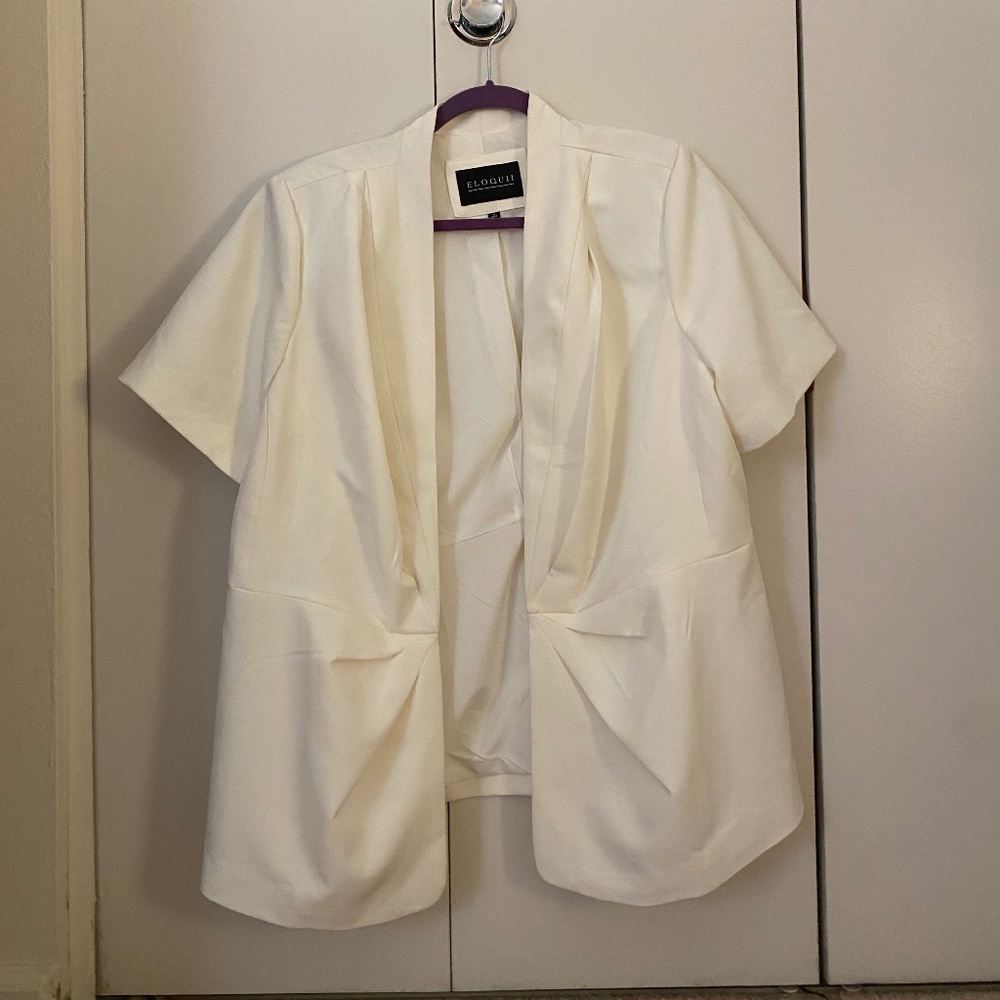 Eloquii Short Sleeve Blazed